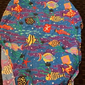 Fun vintage sea life fitted sheet